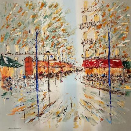 Peinture Le café est dans les tasses par Rousseau Patrick | Tableau Figuratif Huile Urbain