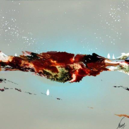 Peinture C2362 par Naen | Tableau Abstrait Acrylique, Encre Minimaliste