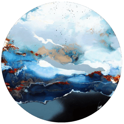 Painting C2499 by Naen | Painting Abstract Acrylic, Ink Minimalist