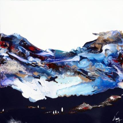 Peinture C2503 par Naen | Tableau Abstrait Acrylique, Encre Minimaliste