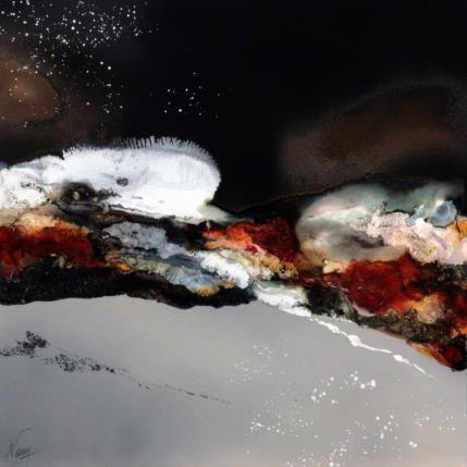 Peinture C2445 par Naen | Tableau Abstrait Acrylique, Encre Minimaliste