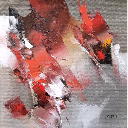 Peinture Feeling of action par Virgis | Tableau Abstrait Huile Minimaliste