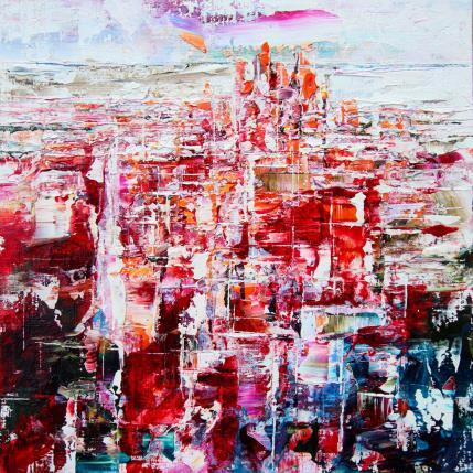 Peinture New York par Reymond Pierre | Tableau Abstrait Huile Urbain
