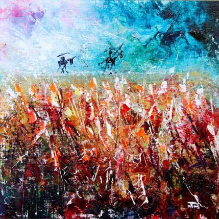 Peinture Don Quichotte sur la ligne par Reymond Pierre | Tableau Figuratif Huile Paysages