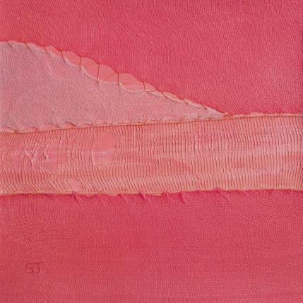 Peinture Rivage #3 par Settimia Taroux | Tableau Abstrait Acrylique, Textile minimaliste