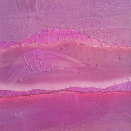 Painting Rivage #4 by Settimia Taroux | Painting Abstract Acrylic, Textile