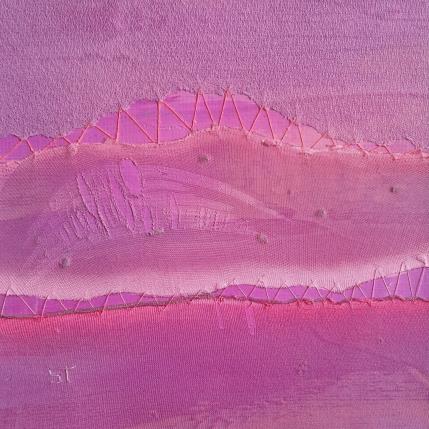 Peinture Rivage #4 par Settimia Taroux | Tableau Abstrait Acrylique, Textile