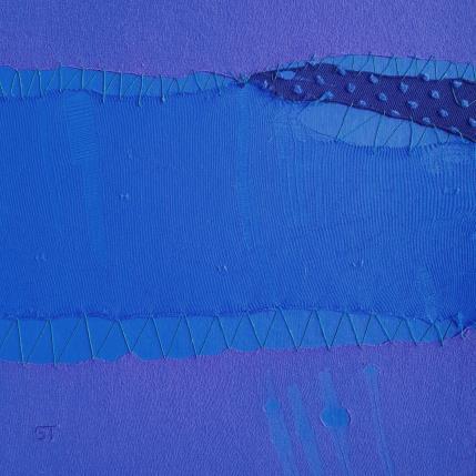 Peinture Marine # 2 par Settimia Taroux | Tableau Abstrait Acrylique, Textile minimaliste, Paysages