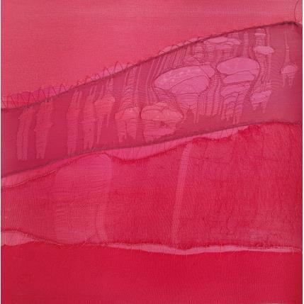 Peinture Crépuscule  # 6 par Settimia Taroux | Tableau Abstrait Acrylique, Textile Paysages