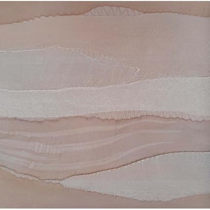 Peinture Contrée # 2 par Settimia Taroux | Tableau Abstrait Acrylique, Textile Paysages