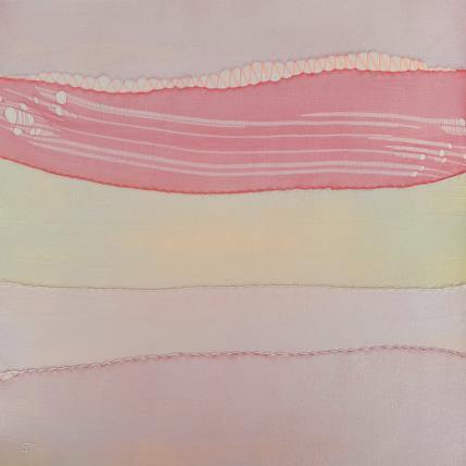 Peinture Aube # 6 par Settimia Taroux | Tableau Abstrait Acrylique, Textile Paysages