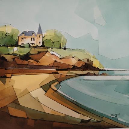 Peinture En  BRETAGNE par Langlois Jean-Luc | Tableau Figuratif Aquarelle Marine