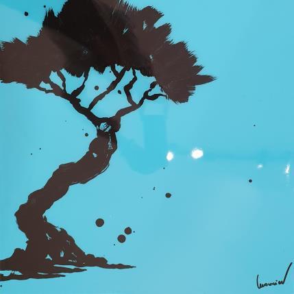 Peinture L'instant du bleu par Lemonnier  | Tableau Matiérisme Acrylique, Résine Paysages