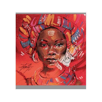 Peinture Oumy par Istraille | Tableau Figuratif Acrylique Portraits