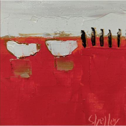 Painting Les barques by Shelley | Painting Abstract Oil Landscapes, Minimalist