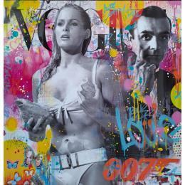 Painting Miss 007 by Novarino Fabien | Painting Pop-art Pop icons