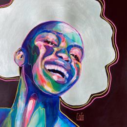 Painting Conversations Silencieuses : Eclatetoi by Coco | Painting Figurative Acrylic Portrait