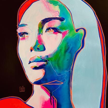 Painting Conversations Silencieuses : Imajine by Coco | Painting Figurative Acrylic Portrait