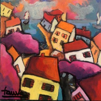 Peinture Balade par Fauve | Tableau Figuratif Acrylique Paysages