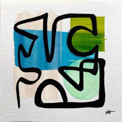 Peinture Californie par Elliot Clara | Tableau Abstrait Acrylique, Encre Marine