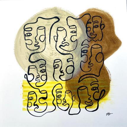 Peinture La lignée  par Elliot Clara | Tableau Figuratif Acrylique, Encre Scènes de vie