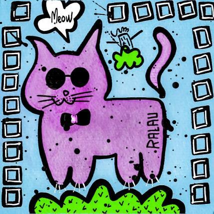 Peinture I'm not a cat par Ralau | Tableau Pop-art Acrylique, Posca Animaux