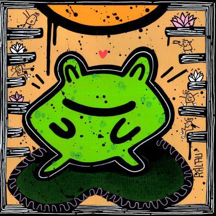 Peinture Froggy frogg par Ralau | Tableau Pop-art Acrylique, Posca Animaux