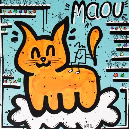 Peinture Maou par Ralau | Tableau Pop-art Acrylique, Posca Animaux