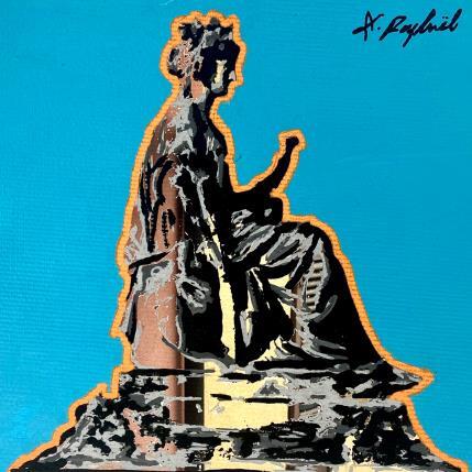 Peinture 11H57 par André Raphaël | Tableau Figuratif Acrylique Architecture, Nu, Portraits