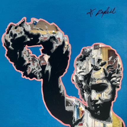 Peinture 14H27 par André Raphaël | Tableau Figuratif Acrylique Architecture, Portraits, Scènes de vie