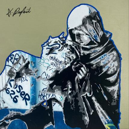 Painting 8H56 by André Raphaël | Painting Figurative Acrylic Architecture, Life style, Pop icons, Portrait