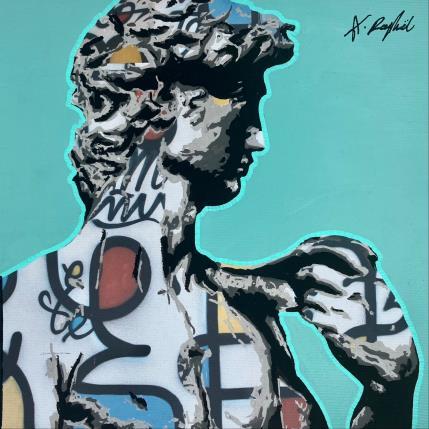 Peinture 13H48 par André Raphaël | Tableau Figuratif Acrylique Architecture, Portraits, Scènes de vie