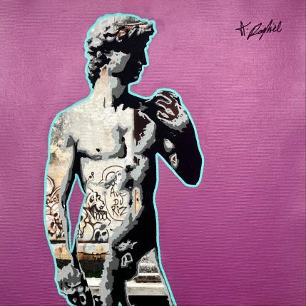 Painting 13H14 by André Raphaël | Painting Figurative Acrylic Architecture, Landscapes, Portrait