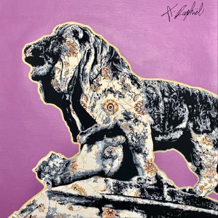 Painting 16H34 by André Raphaël | Painting Figurative Acrylic Architecture, Landscapes, Portrait