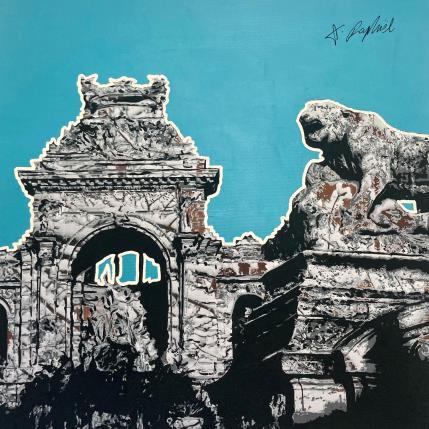 Painting 07H28 by André Raphaël | Painting Figurative Acrylic Architecture, Landscapes, Urban