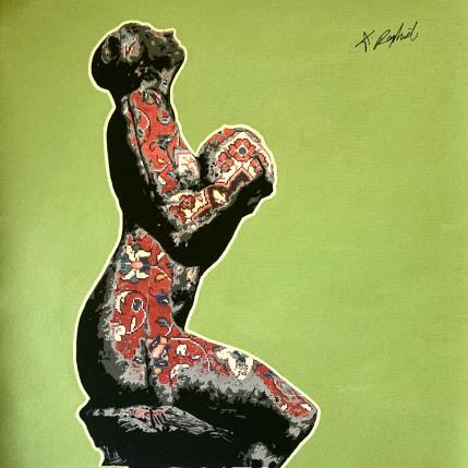 Painting 08H52 by André Raphaël | Painting Figurative Acrylic Life style, Nude, Portrait