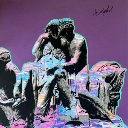 Peinture 19H48 par André Raphaël | Tableau Figuratif Acrylique Nu, Portraits, Scènes de vie