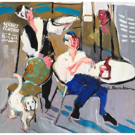 Peinture Service continu par Doucedame Christine | Tableau Figuratif Acrylique Scènes de vie