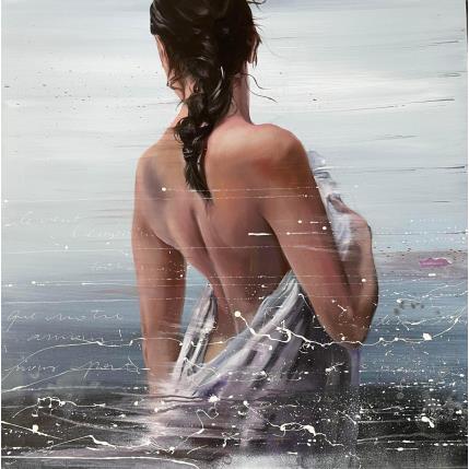 Peinture Le vent l'emportera par Desserle Cecile | Tableau Figuratif Huile Portraits
