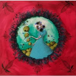 Painting sans titre by Nai | Painting Surrealism Acrylic, Gluing Life style, Nature, Society