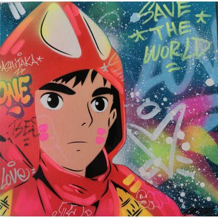 Peinture Ashitaka  par Kedarone | Tableau Pop-art Acrylique, Graffiti Icones Pop