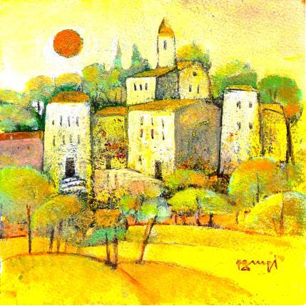 Peinture AP91  SOUS LE SOLEIL par Burgi Roger | Tableau Figuratif Acrylique