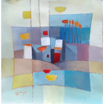 Peinture AO82  PAYSAGE COLORE par Burgi Roger | Tableau Figuratif Acrylique