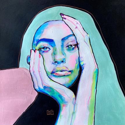 Painting Conversations Silencieuses : Quimportemoi by Coco | Painting Figurative Acrylic, Ink Portrait