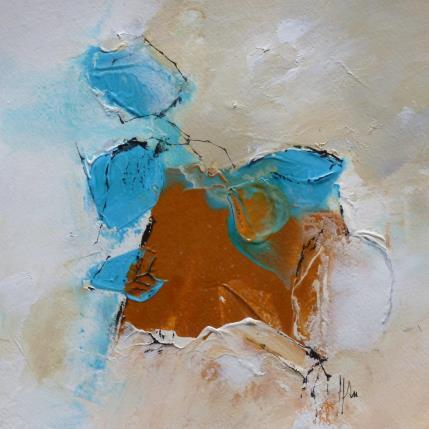 Peinture Rendez vous par Han | Tableau Abstrait Acrylique, Collage Nature