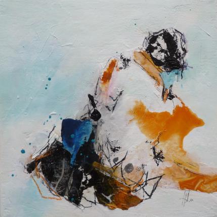 Peinture Calypso par Han | Tableau Abstrait Acrylique, Collage Portraits