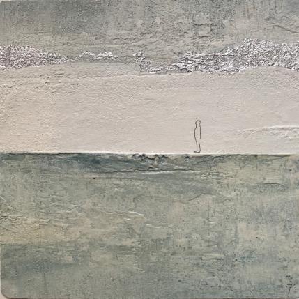 Peinture BECOME WATER par Roma Gaia | Tableau Art naïf Acrylique, Sable Minimaliste