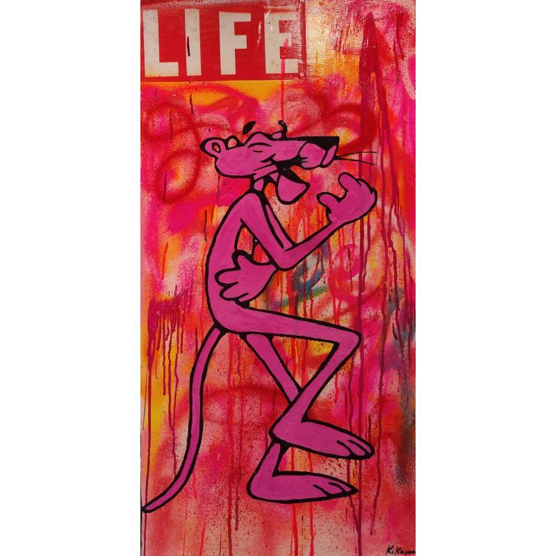 Peinture Pink MDR par Kikayou | Tableau Pop-art Acrylique, Collage, Graffiti Icones Pop