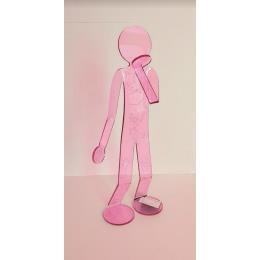 Sculpture Flexo Be Cute STR par Zed | Sculpture Figuratif Plexiglas Minimaliste