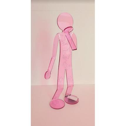 Sculpture Flexo Be Cute STR par Zed | Sculpture Figuratif Plexiglas Minimaliste